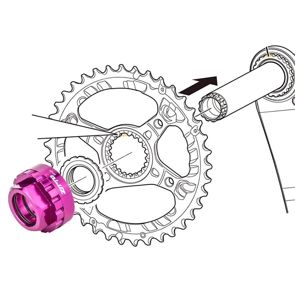 ZTTO TL-FC41 M8100 M9100 M7100 M6100 Crank Chainring Direct Mount Tool Crankset Lock Ring Wrench for TL-FC36 TL-FC33 TL-FC32