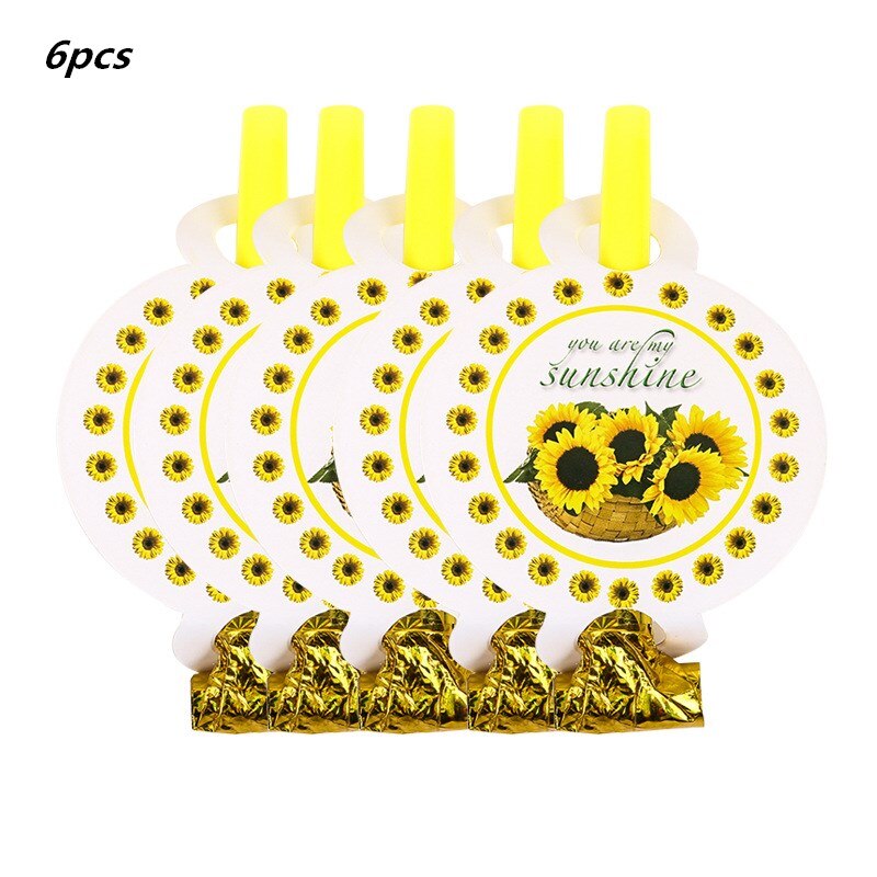 You Are My Sunshine Cake Topper Sunflower Baby Shower Cake Topper Sunflower Birthday Party Decoration Supplies Sunshine Topper: 6pcs blowout