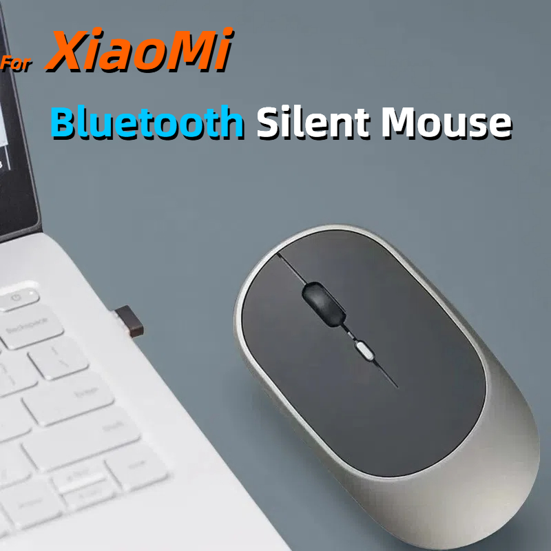 2025 bezprzewodowa mysz Bluetooth USB cicha mysz regulowana DPI ergonomiczna konstrukcja akumulatorowa mysz do gier na tablet Xiaomi
