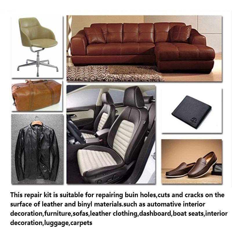 50Ml Universele Auto Lederen Reparatie Tool Autostoel Sofa Jassen Kras Geen Warmte Vloeibare Leder Vinyl Reparatie Kit