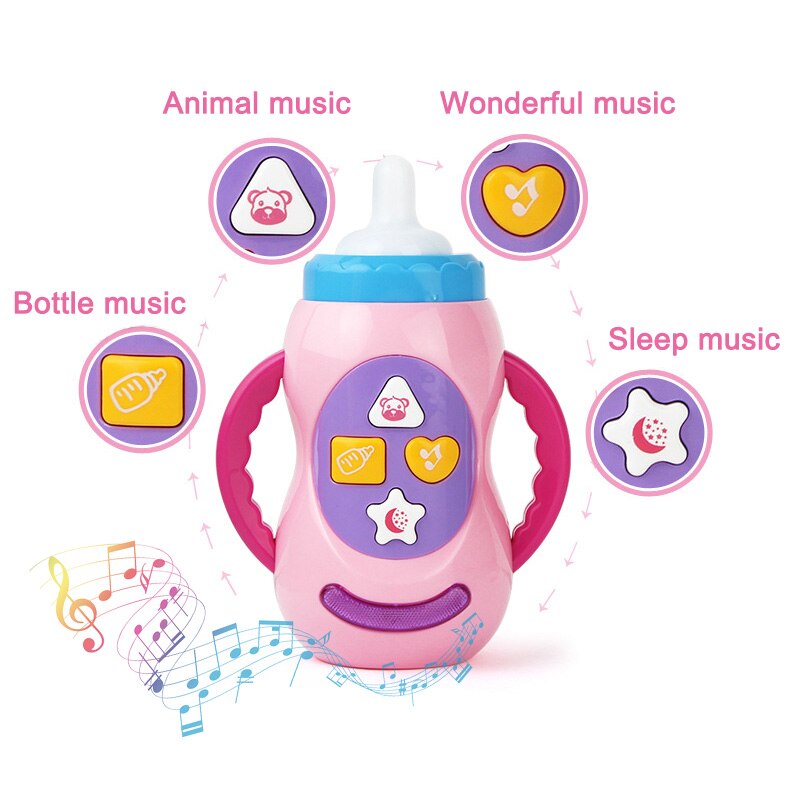 1 Pcs Baby Kids Sound Music Light Milk Bottle Learning Musical Tool Educational Toy YH-17