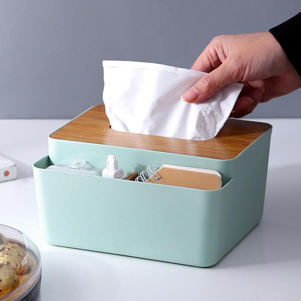 Household Tissue Box Holder with Lid Removable Cover Tissue Case Paper Box Tissue Holder boite a mouchoirs коробка для салфеток