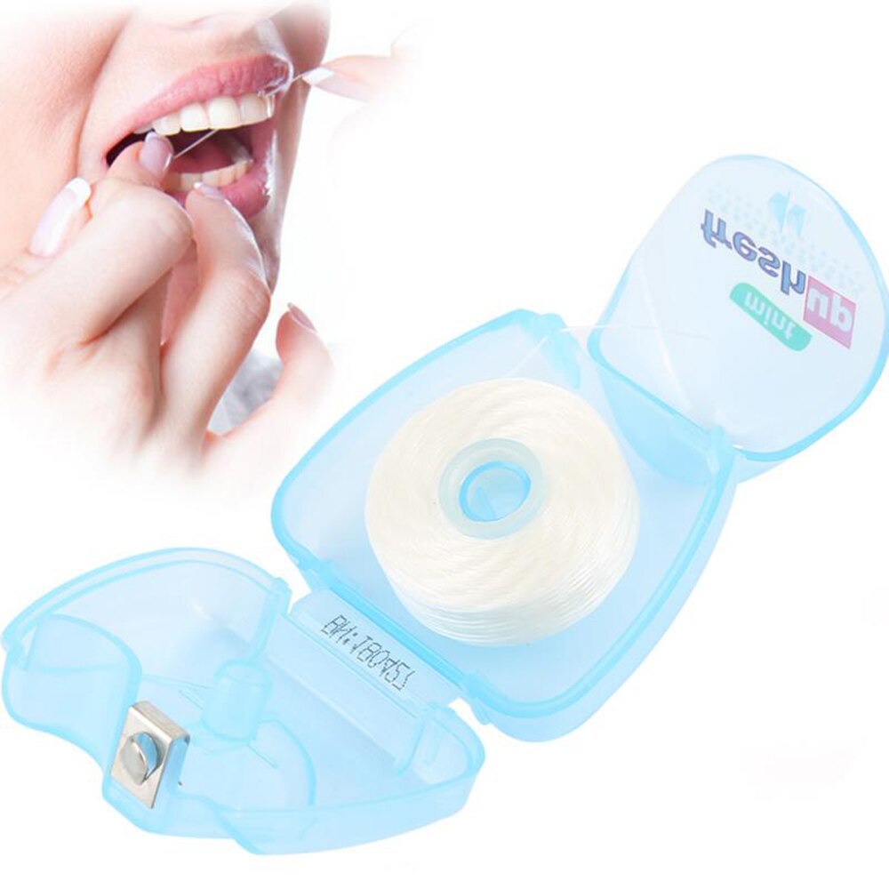 Portable 50M Micro Wax Dental Floss Interdental Brush Teeth Stick Toothpicks Floss Pick Oral Hygiene Clean Wire