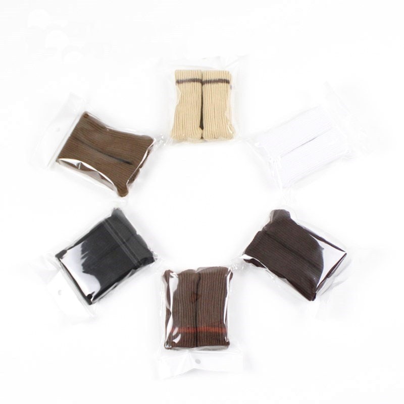 16/8/4 pièces meubles roulettes tasses couvre protecteur chaussettes tampons Polyester Table chaise jambes pieds couverture noir blanc marron Beige