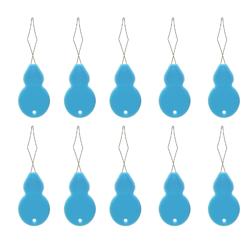 Enhebrador de agujas, herramienta de inserción de puntadas para máquina de coser, herramientas de costura de hilo automático, accesorios de costura hechos a mano, 10 Uds.: plum