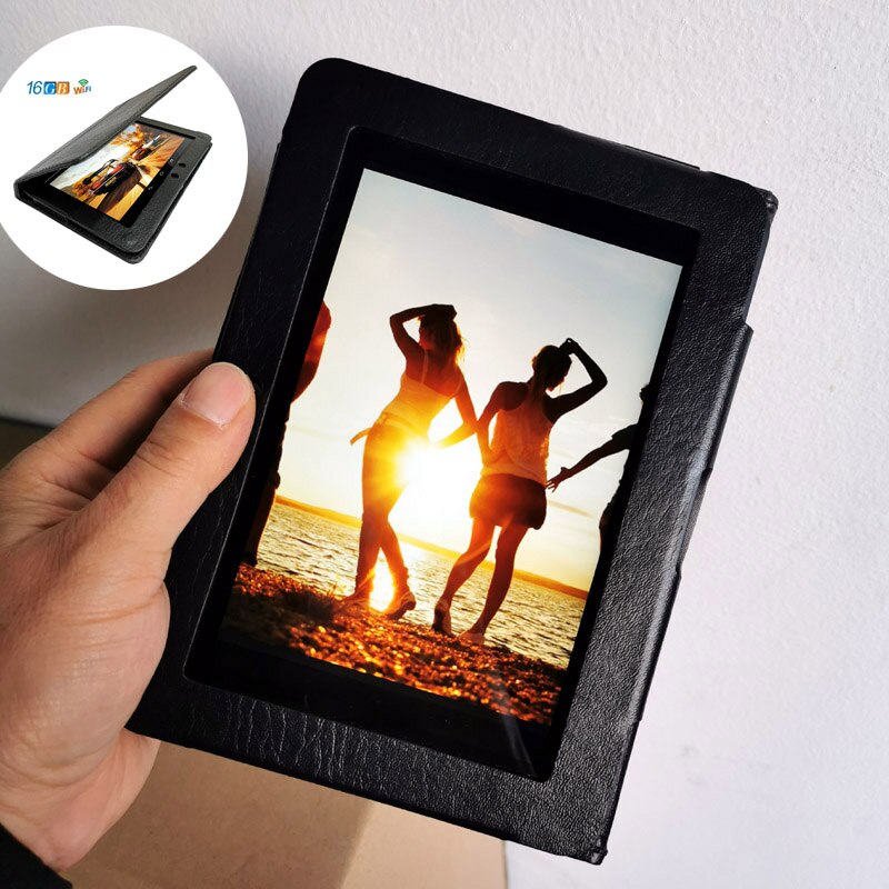 7 Inch E-Book Hd Oogbescherming 16Gb Smart Wifi Digitale Ebook Reader Spelers Android Os Met Games Mp3 Video afspelen: with Black Case