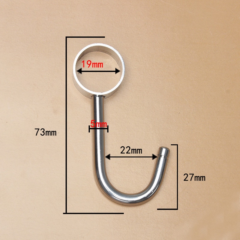 Xunzhe 5pc rustfrit stål enkelt j form beklædning hængende kroge køkken gryde pan bøjle rack skinne tøj opbevaring holder arrangør