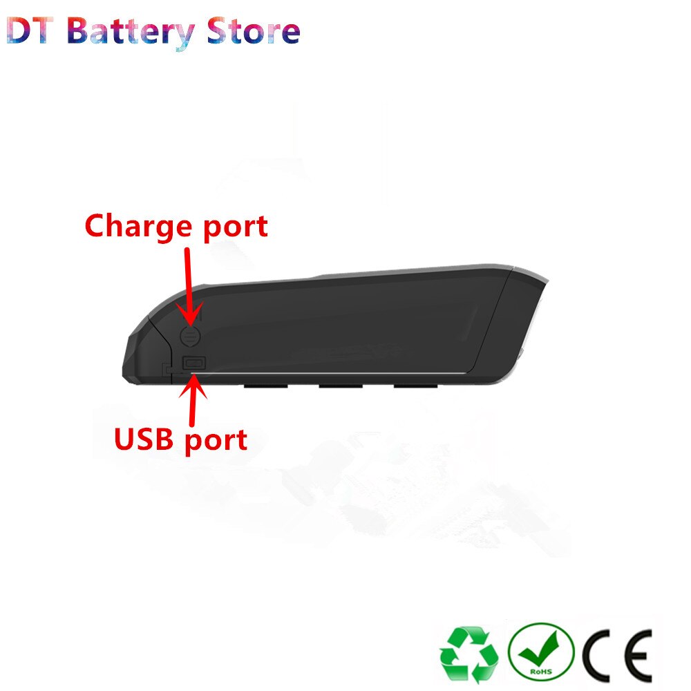 Hailong 2 sida öppen sida frigör elcykel batterilåda 36v 10ah 12ah 14ah 48v 7.8ah 10ah 10.5ah 250w 350w 500w batterilåda