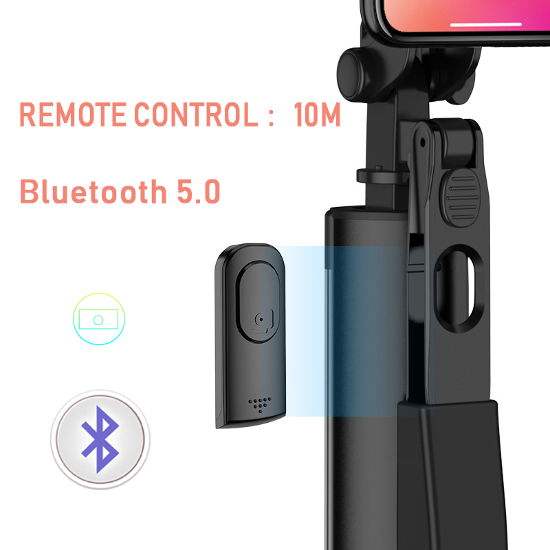 YUNAO A21 Handheld gimbal selfie stick support remote control Rechargeable bluetooth selfie stick tripod for phone selfie