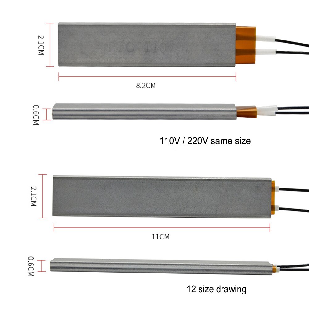 2 pieces 12V mini incubator heater for mini egg incubator chicken incubator on