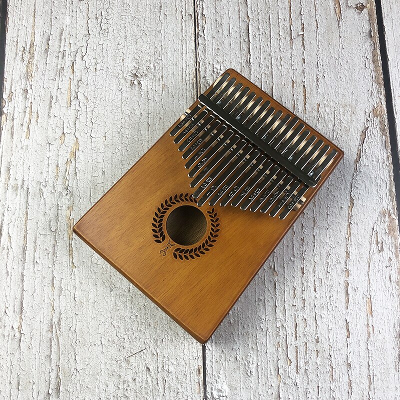 Type 17 Key Kalimba African Solid Wood Thumb Finger Piano Sanza Mbira Calimba Play with Guitar Wood Musical Instruments