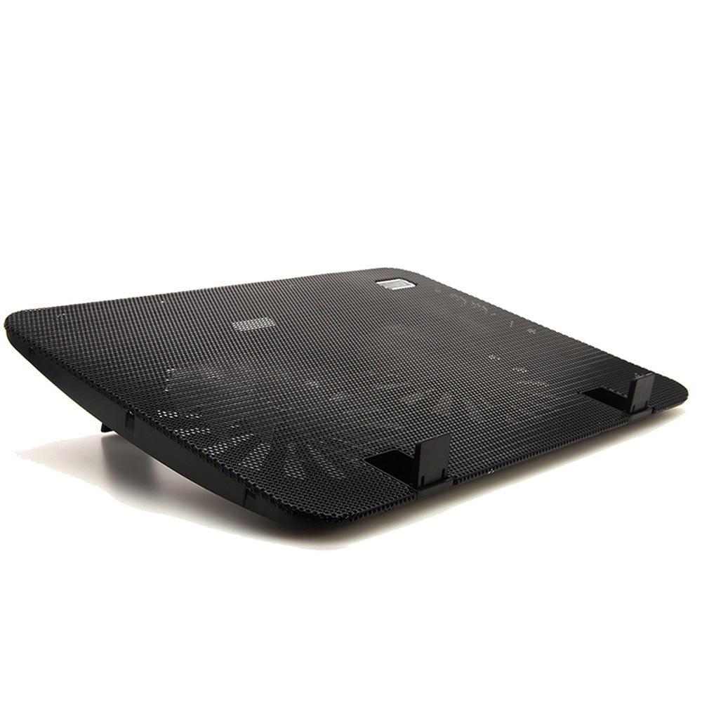 Laptop Koeler Dual Fan Stille Heatsink Passen Wind Snelheid Cooling Cooler Fan Pad Stand Voor Laptop Notebook Pc Grootte 15.6 inch