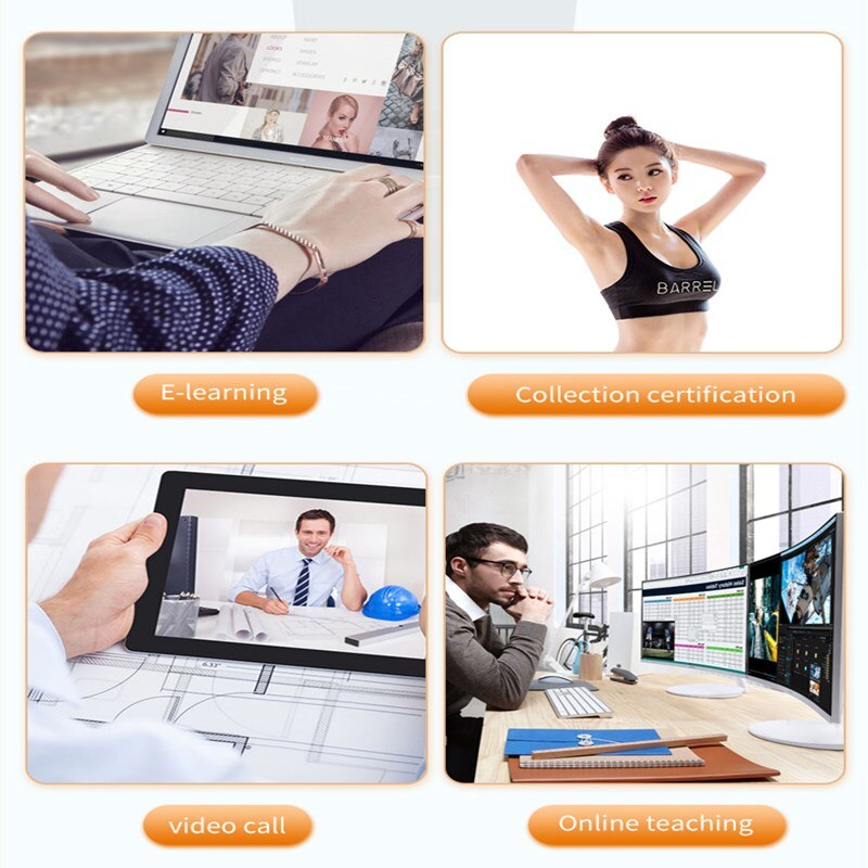 2K 1080P Hd Webcam Mini Computer Pc Webcamera Met Mic Draaibare Full Hd Camera Usb Plug Web Camera voor Laptop Desktop Computer