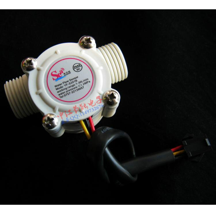 Antirust Water Flow Meter Sensor Counter Indicator Flowmeter fuel pool float switch Hall for water heaters G1/2 1-30L/min