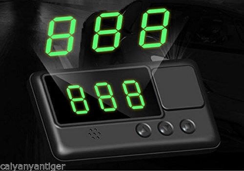 Universal GPS HUD Digital Head Up Display Car Speed Warning 3 USB Adapter Heads Up Display Car Electronic Accessories