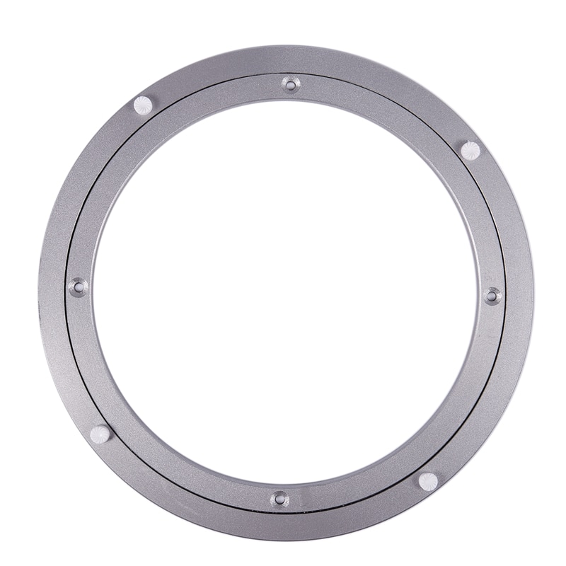 Aluminium Rotating Turntable Bearing Swivel Plate 16 Inch Silver