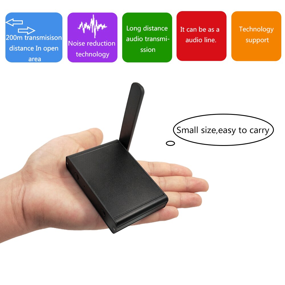 2.4Ghz Hifi Digitale Draadloze Audio Zender Ontvanger 200M Wireless Music Sound Adapter Met 3.5 Mm Audio Kabel Voor ipad