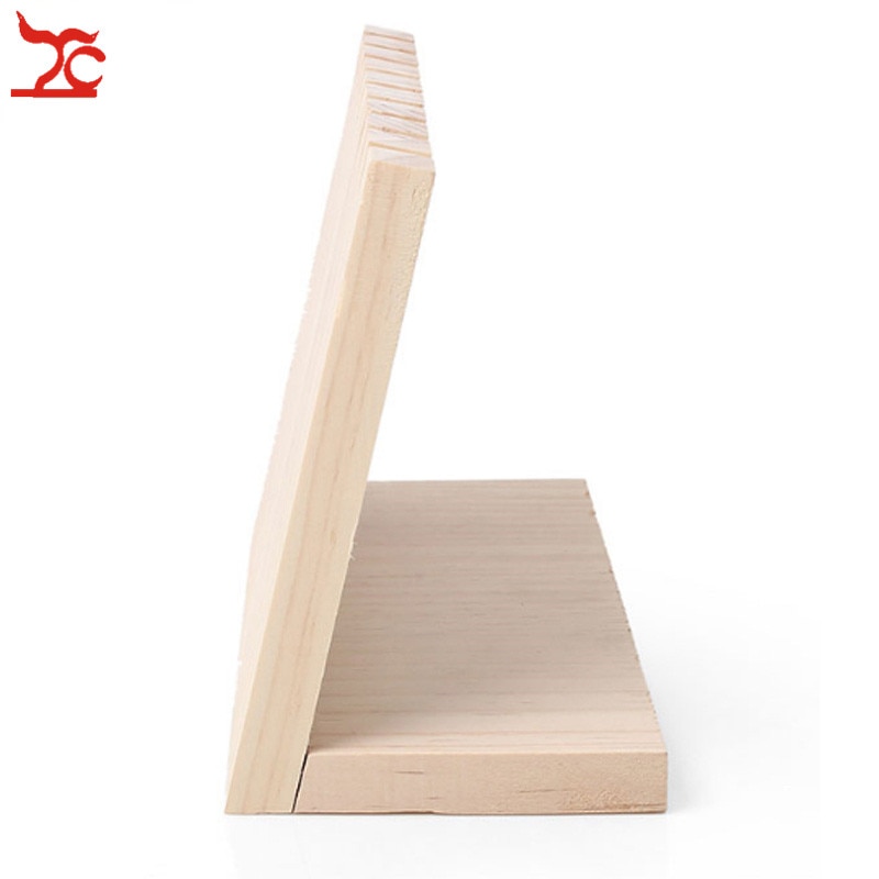 Umalet massivt træ bord smykkeholder vedhæng halskæde display stand organisator rack 25 x 10 x 14.5cm