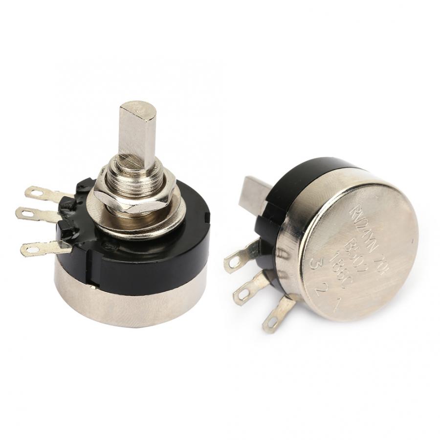 Precision Multiturn Potentiometer Adjustable Resistor High Accuracy Single Circle Carbon Film Potentiometer 5K Resistance B502