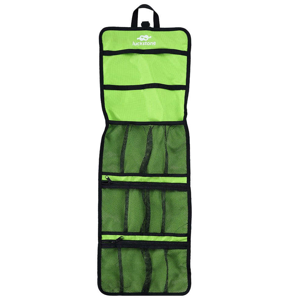 Folding Lightweight Rock Climbing Arborist Caving Sling Carabiner Hook Gear Equipment Collection Gear Arrange Bag: green