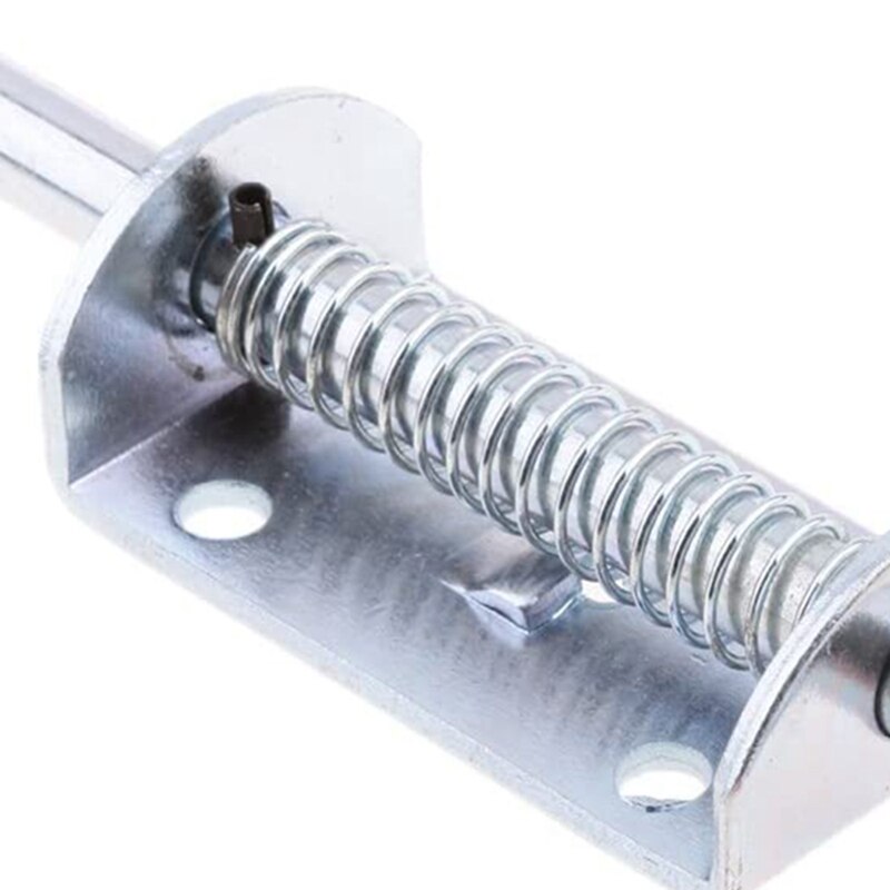 Metal Lock Barrel Bolt Spring Loaded Latch with Grip Heavy Duty for Gate Shed Door Tailgate Trailer Garage