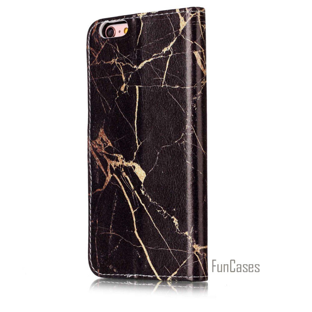 Funda para Apple iPhone 6 6s nueva mármol flor patrón billetera soporte magnético teléfono cuero Flip Cover para iPhone 6