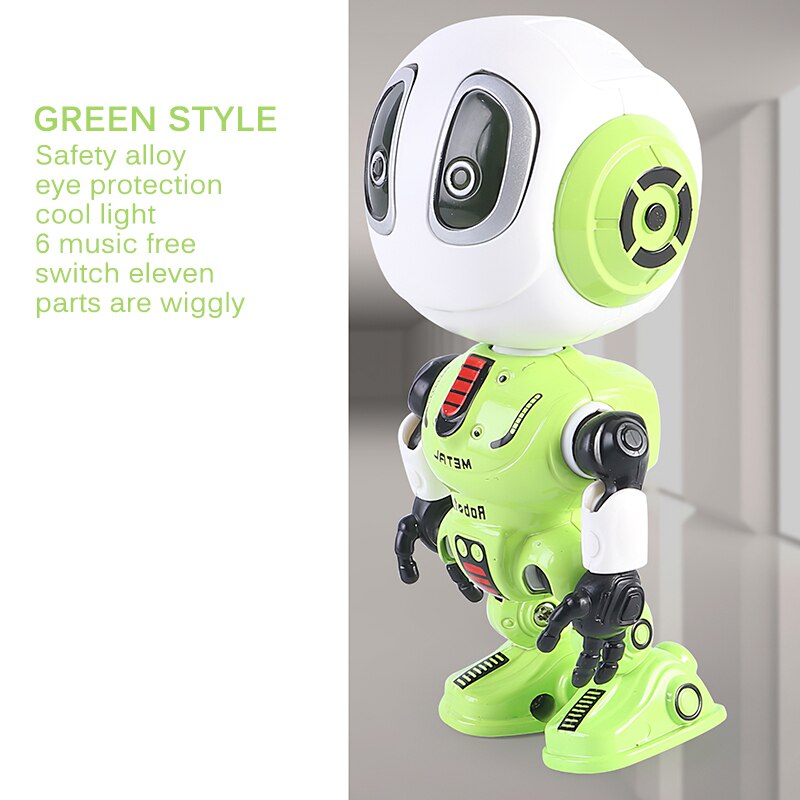 Alloy Intelligent Recording Talking Robot Voice Dialogue Cute Early Education Mini Intelligent Robots Doll Toy