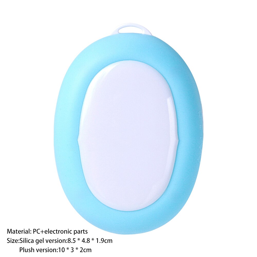 Oplaadbare Hand Warmer Usb Verwarming Power Bank Elektrische Pocket Mode Huishoudelijke Verhandelt Warming Kachel Hand Warmers: Blue silicone