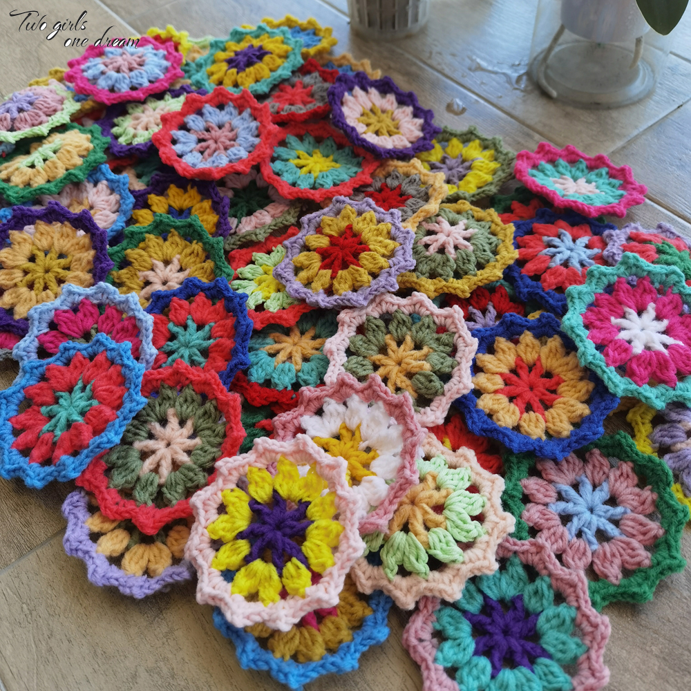 8.5cm Handmade Crochet Original Doilies Flowers Cup Mat Photo Props Decorative Placemat DIY Clothes Accessory Sewing Supplies 50