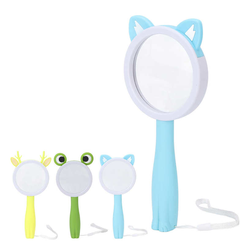 Handheld Magnifier Cute Appearance Kids Reading Magnifier for Kids Science Experiment