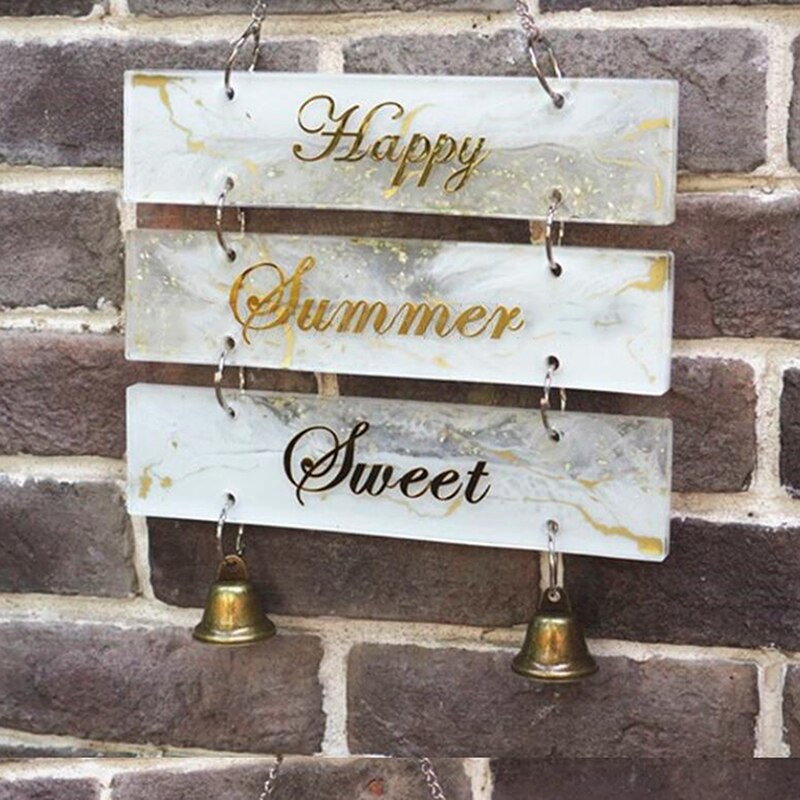 DIY żywica przezroczysta żywica epoksydowa drzwi tablicy rejestracyjnej formy wskaźnik znaki wita etykietki robić zawieszenia drzwi odlewania formy silikonowe