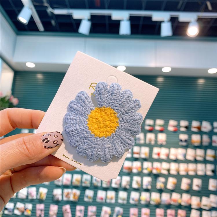 Frühjahr Neue freundlicher Blume Haarnadel Mädchen Gänseblümchen Bb Clip eins Knaller Haarnadel Koreanische Haar Trimmen Clip Baby Mädchen Haar Stifte