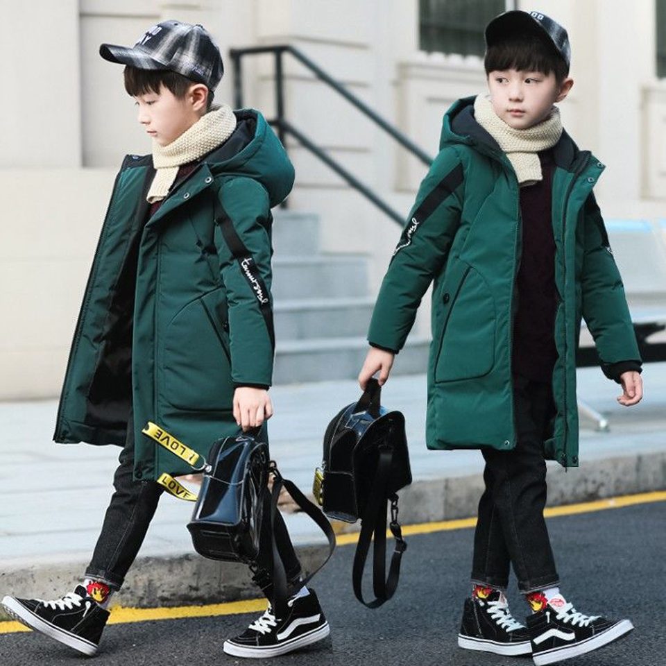 Chaquetas de algodón para niños y niñas, ropa de invierno de-30 grados, traje de nieve, Parka cálida, abrigo grueso, prendas de vestir para adolescentes
