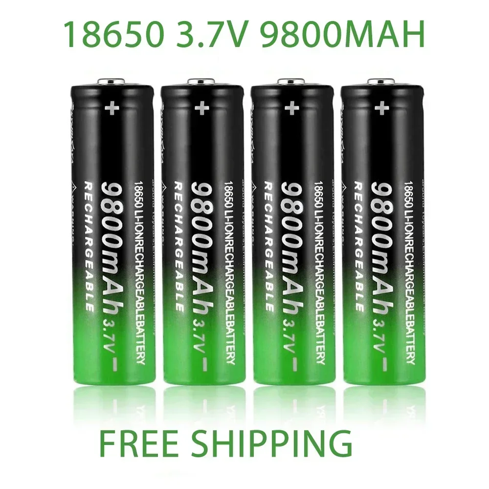 Akumulator 18650 Akumulator 3,7 V 18650 9800 mAh Akumulator litowo-jonowy do latarki Akumulator + ładowarka