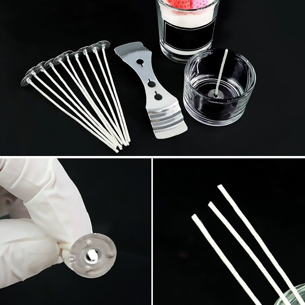 50pcs/bag Pure Cotton Core Candles Wicks 15cm DIY Candle Making Pre-waxed with Oil Wicks for Party Supplies