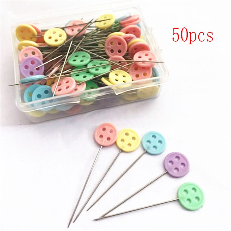 Borduren Patchwork Pins Dressmaking Pins Accessoires Gereedschap Naaien Naald Diy Naaien Accessoires Rvs: Button-50