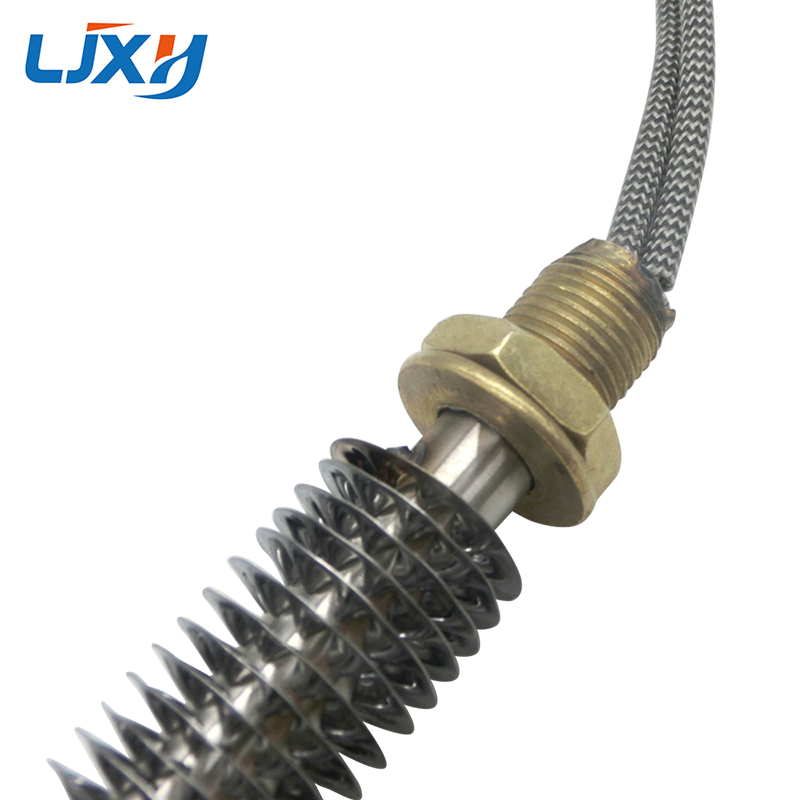 LJXH – Tube chauffant à ailettes en acier inoxydable 201, élément tubulaire Dia., 220V, 150/200/250W 12mm longueur 100/150/200mm