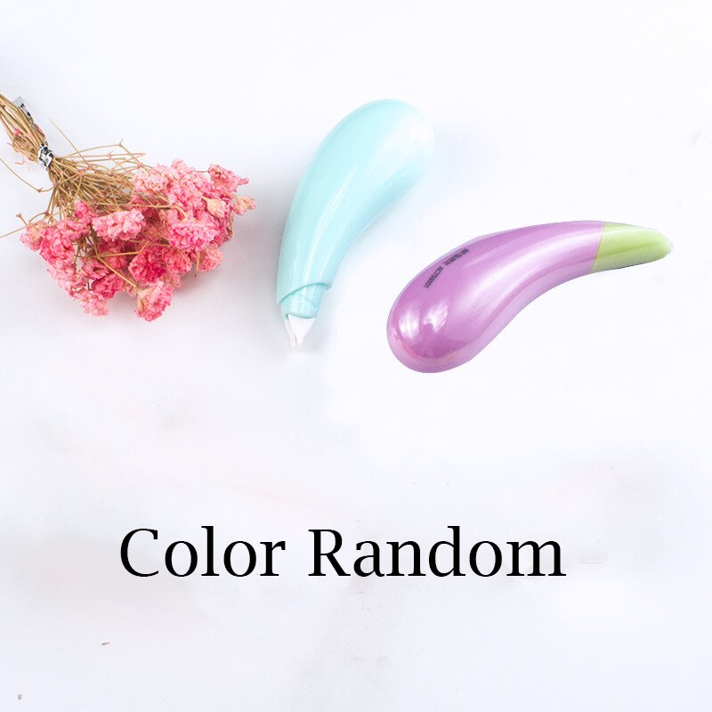 1PCS Kawaii Correction Tape Cartoon Carrot Eggplant Correction Tape Children Student Stationery School Office Supplies: Default Title