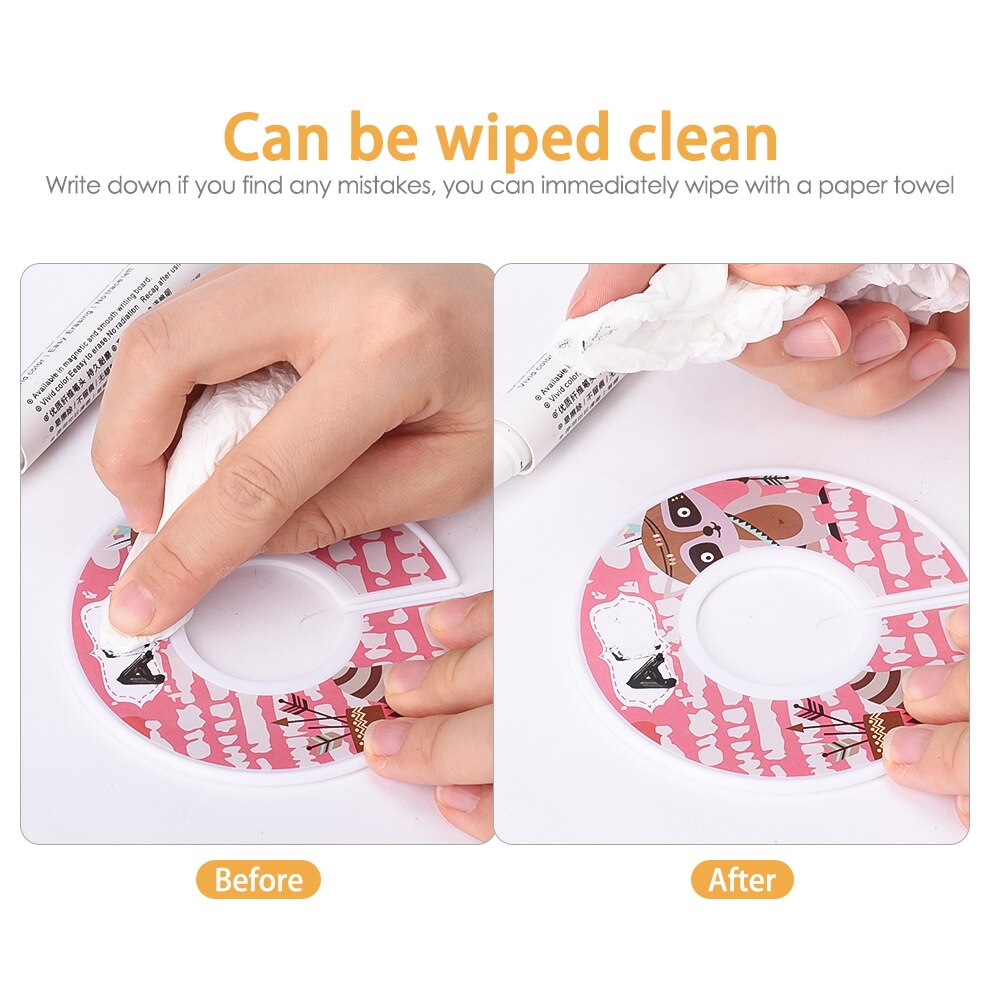 12 Uds. Separador de tallas s para ropa de bebé DIY gancho de ropa de plástico perchas circulares para ropa separador de tallas perchas separadores de armario