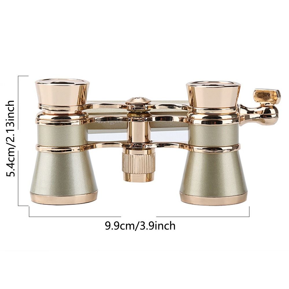 Optical BK9 Opera Glasses Lightweight Compact 3X Musical Concert Telescope Adjustable Handle Extendable Pocket Binoculars Women