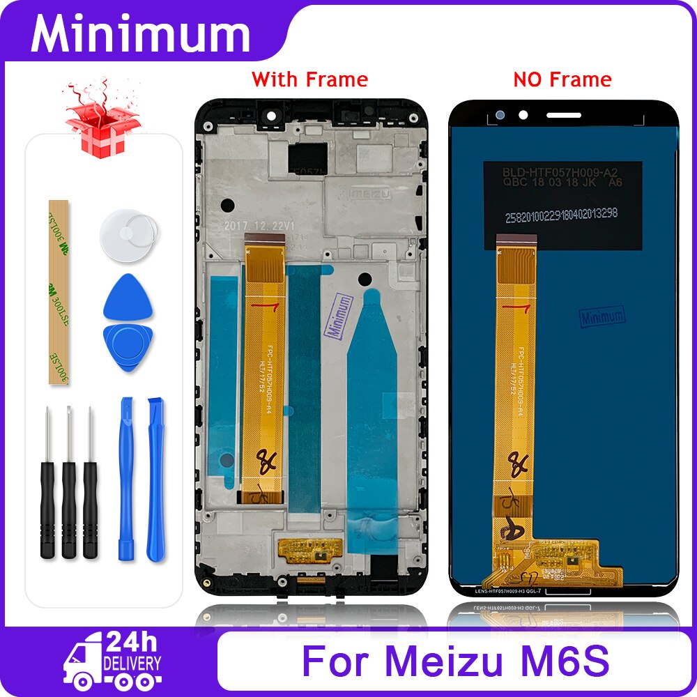 Per Meizu M6 M711H M6s M712H M6T Display LCD Touch Screen Digitizer Assembly Parti di Ricambio + Regali