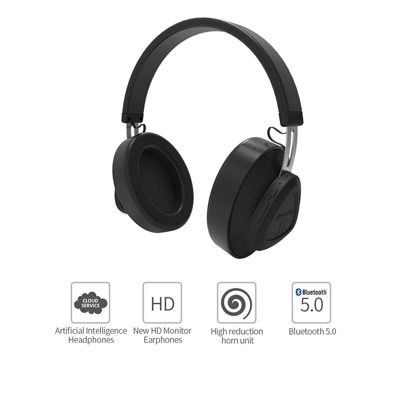 Bluedio TM Bluetooth Headphone Over-Ear Wireless Foldable Headphones with Mic BT 5.1 for cellphones