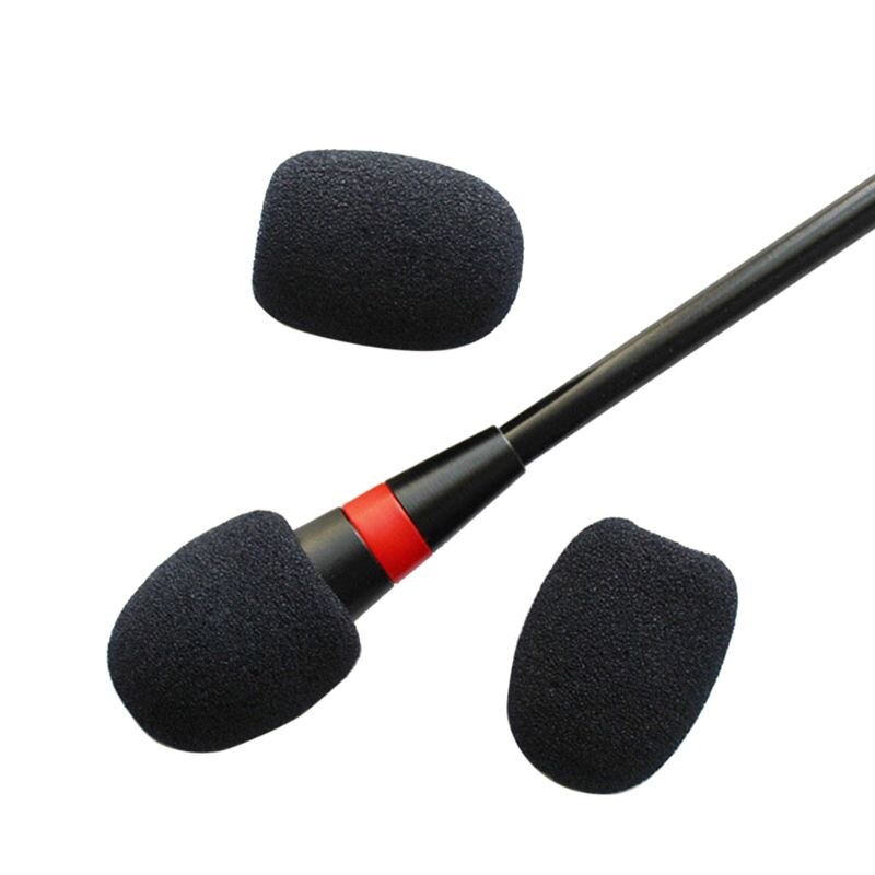 10 st mikrofon vindruta svampskydd headset mikrofon skum skydd skyddslock för svanhals mötesmikrofon