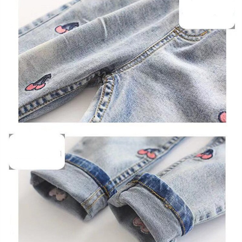 Big Girls Jeans Kids Pants Children Trousers Korean Kids Clothes Jeans Pants Teenage Denim Pants 4 5 6 7 8 9 10 11 12 13 Years