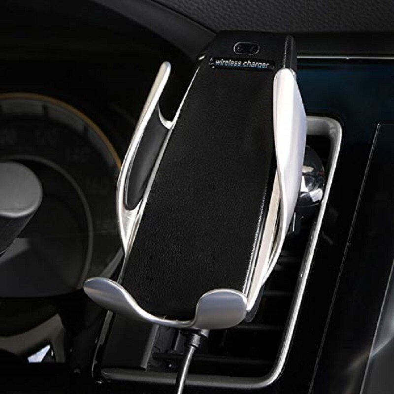 Soporte movil para Coche Abre Cierra Automatico Inteligente Celular por Sensores Rejilla Carga Inalambrica Universal Universal Ajustable con Clip Gancho Mejorado para Ventilador del Aire Ventilación Envio desde España