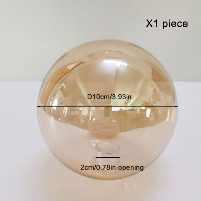 D10cm D12cm D15cm Rauch G9 Glas Lampenschirm Ersatz mit 2cm Öffnung Cognac Bernstein Grau Grau Globus G9 Schattenabdeckung für Teile: Elfenbein