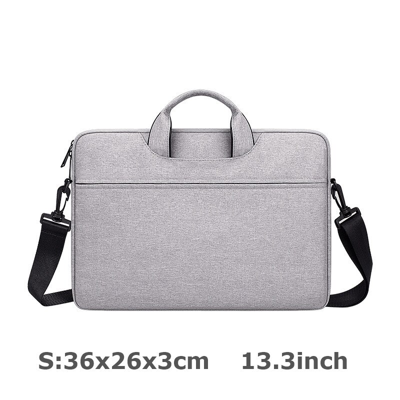 Men Women Laptop Shoulder Bag Waterproof Notebook Messenger Bag Laptop Sleeve Bag for Macbook Air Pro Laptop Briefcase: 3-S