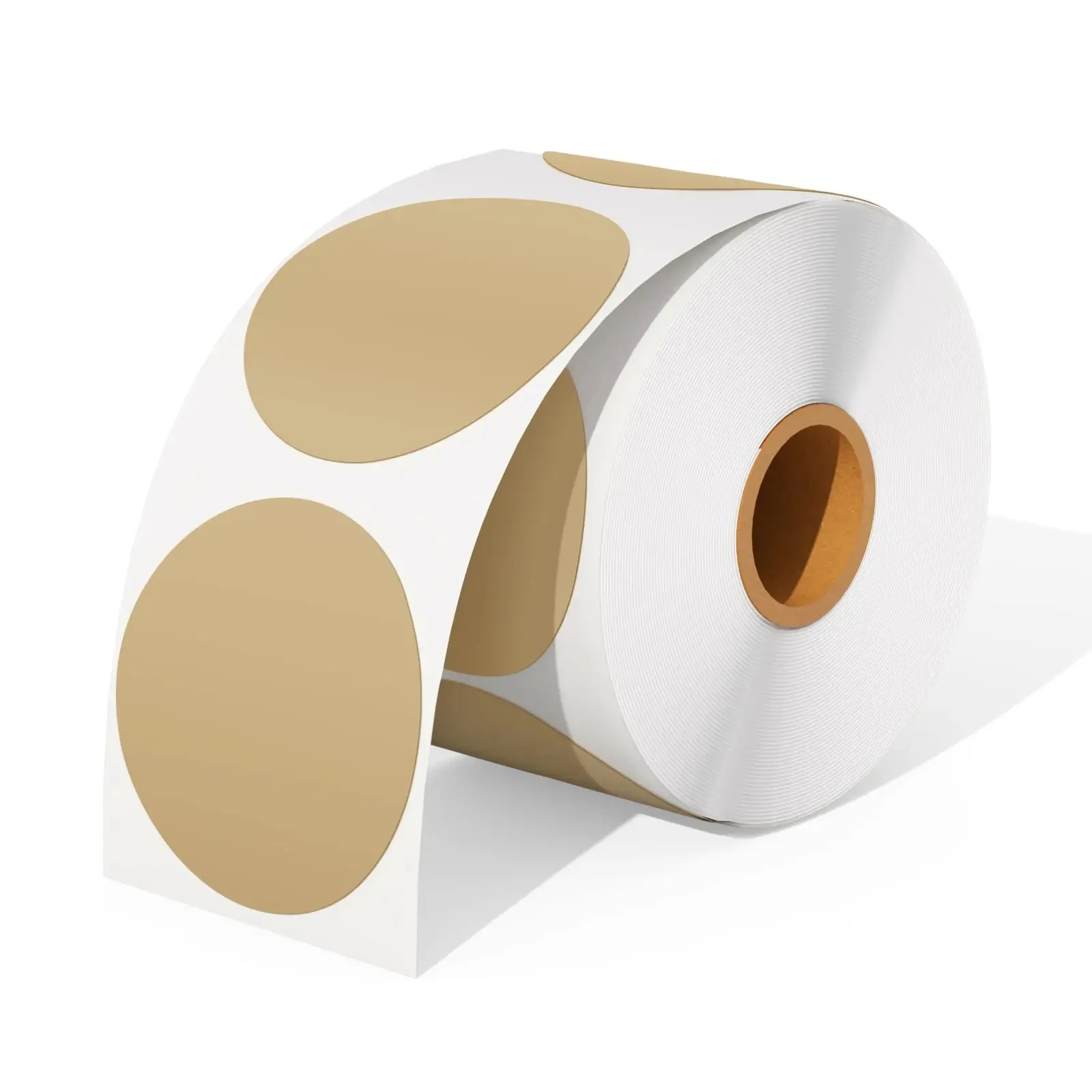 Thermische Stickers-600 Labels/1 Rol 2 Inch Cirkel Thermische Sticker Etiketten Zelfklevend Rond Directe Thermische Multifunctionele Rol: WIT