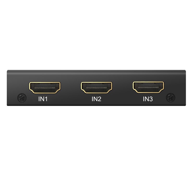 Esynic 3 Port Hdmi Switch Hdmi Hub 3 In 1 Out Met Ir Afstandsbediening Ondersteuning 4K 3D Hdmi Switcher voor Blu-Ray Dvd PS3 Laptop Projector