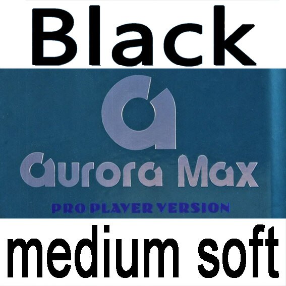 729 Aurora MAX Friendship table tennis rubber Pro Player Version non-sticky AGS Sponge ping pong tennis de mesa: black 2.1mm med soft